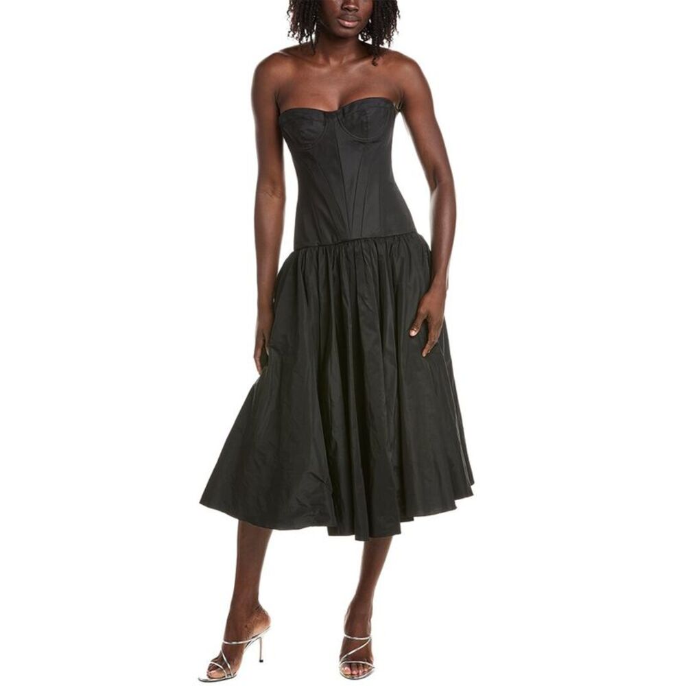 Alexis Womens Samira Midi Dress, Black